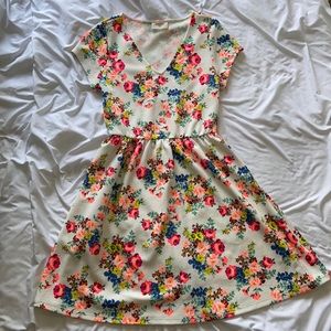 Floral short sleeved Everly Dress